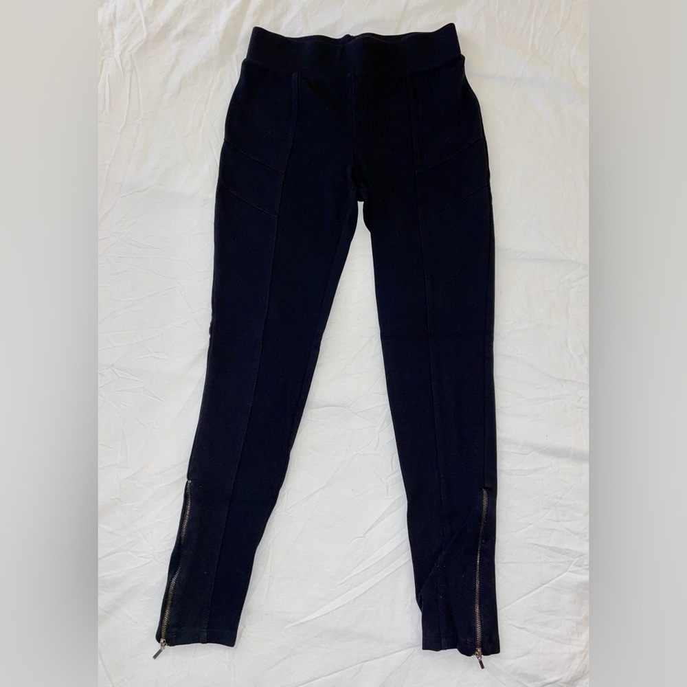 Forever 21 High Waist Legging Moto Detailing Zipper Ankle